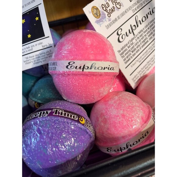 Old Town Soap Co. Fizzy Foaming Bath Bombs Assorted Scents Lavender Orange More! - Picture 14 of 14